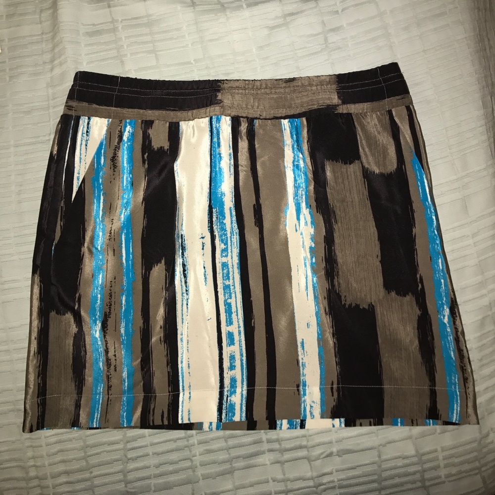 Kenneth Cole Modern Minimal Brushstroke Mini Skirt