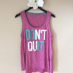 Don't Quit workout top