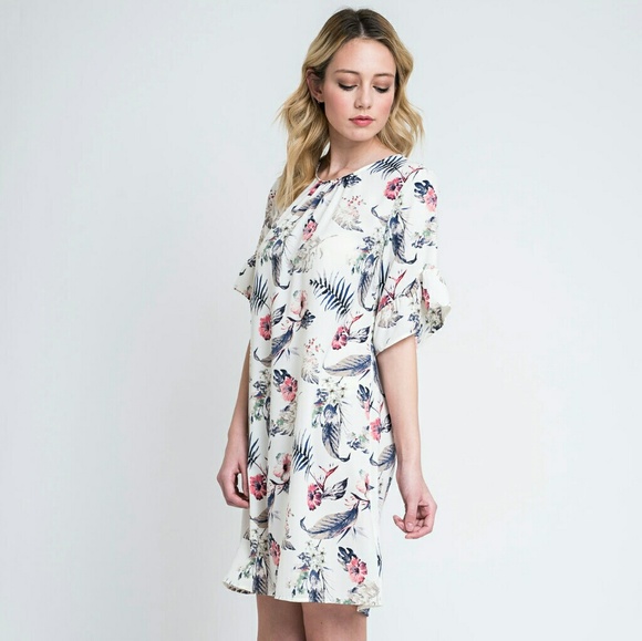 Sarah Flower Dress Large - Picture 2 of 4