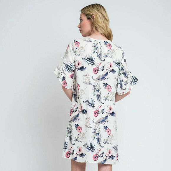 Sarah Flower Dress Large - Picture 3 of 4