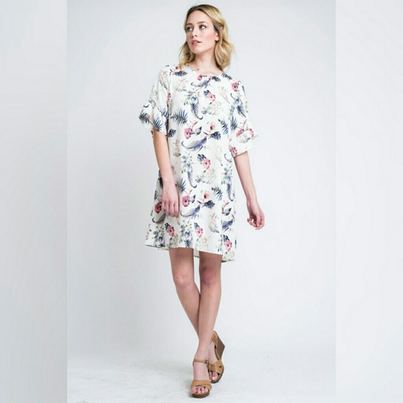 Sarah Flower Dress Large - Picture 4 of 4