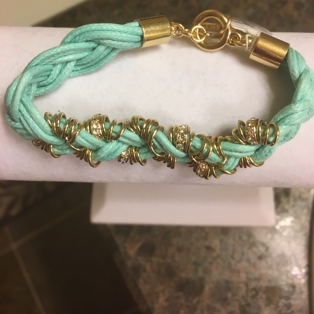 Tre Vero Bracelet Gold & Turquoise! New with tags!
