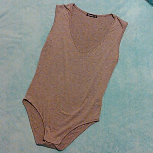 Grey Tank Bodysuit - Picture 3 of 5