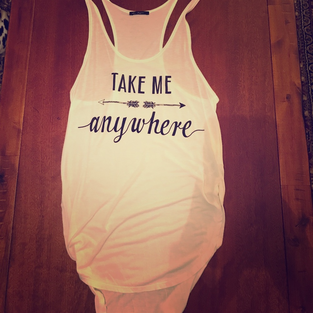 Long white tank