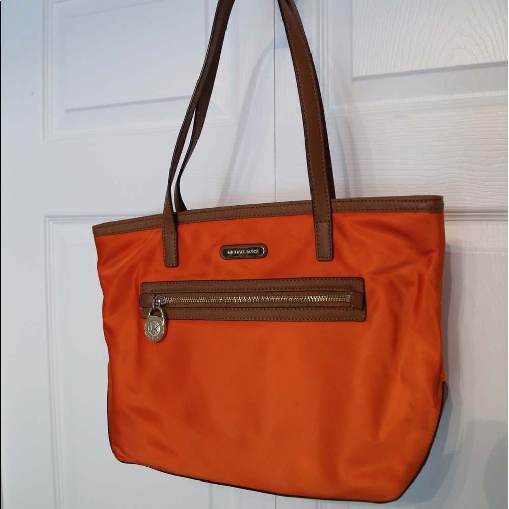 Michael Kors burnt orange shoulder bag