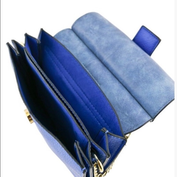 Chloe Cognac Crossbody with Gold Ring Hardware - Picture 7 of 7