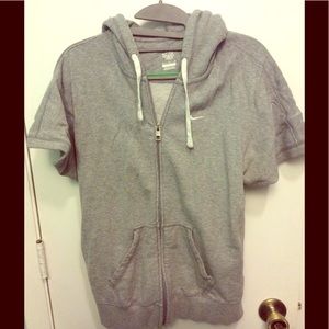 Short sleeved Nike zip up hoodie