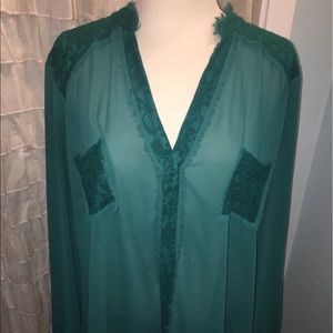 TORRID Jade Lace Blouse