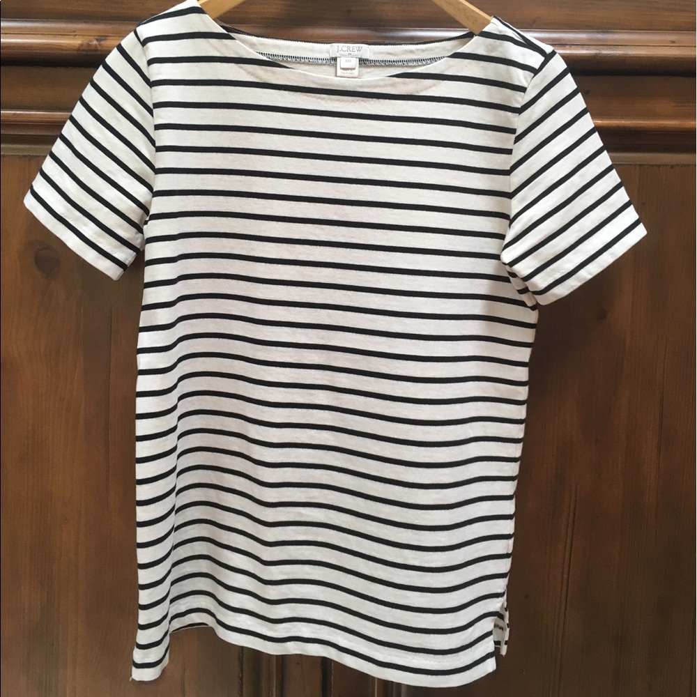 J. Crew Navy Striped Shirt