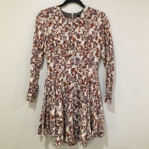 H&M Purple Orange and Cream Dress