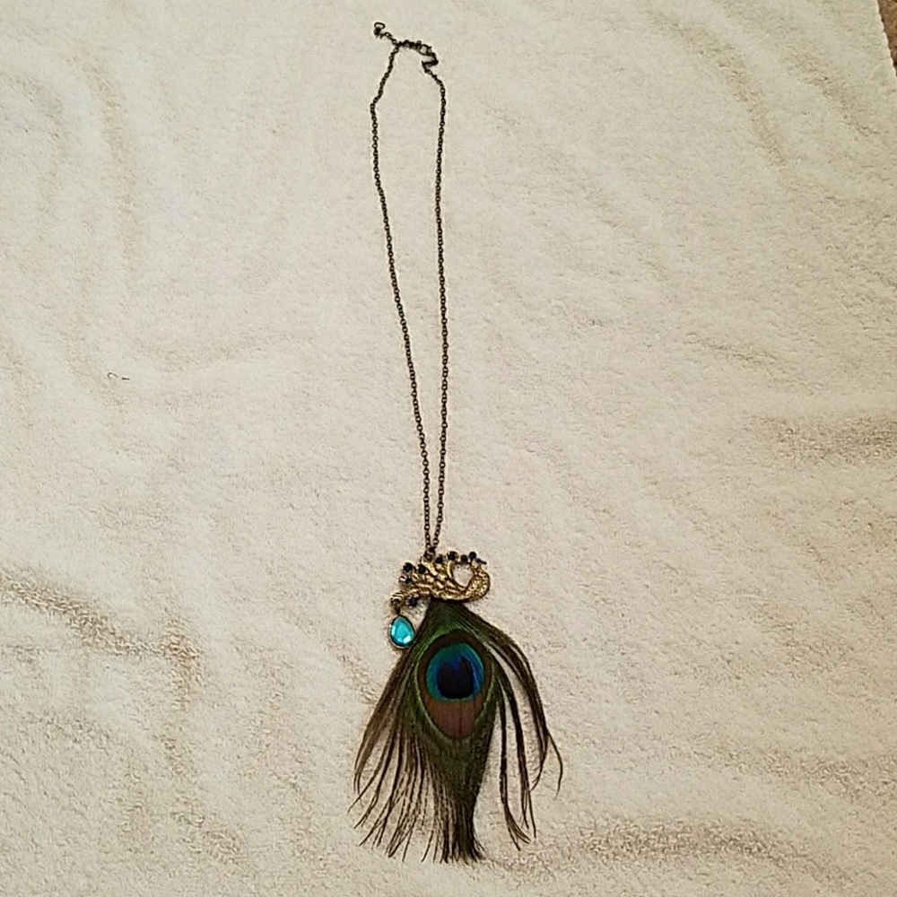 Peacock pendant necklace