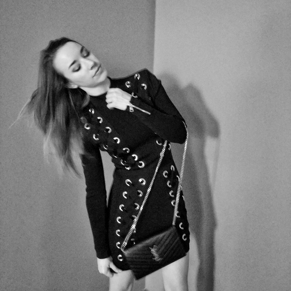 SOLD! Kylie Jenner's Balmain Lace Up Dress - Picture 4 of 4