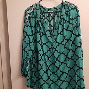 V-neck Printed Tunic