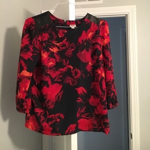 Floral 3/4 sleeve blouse