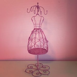 pink jewelry holder