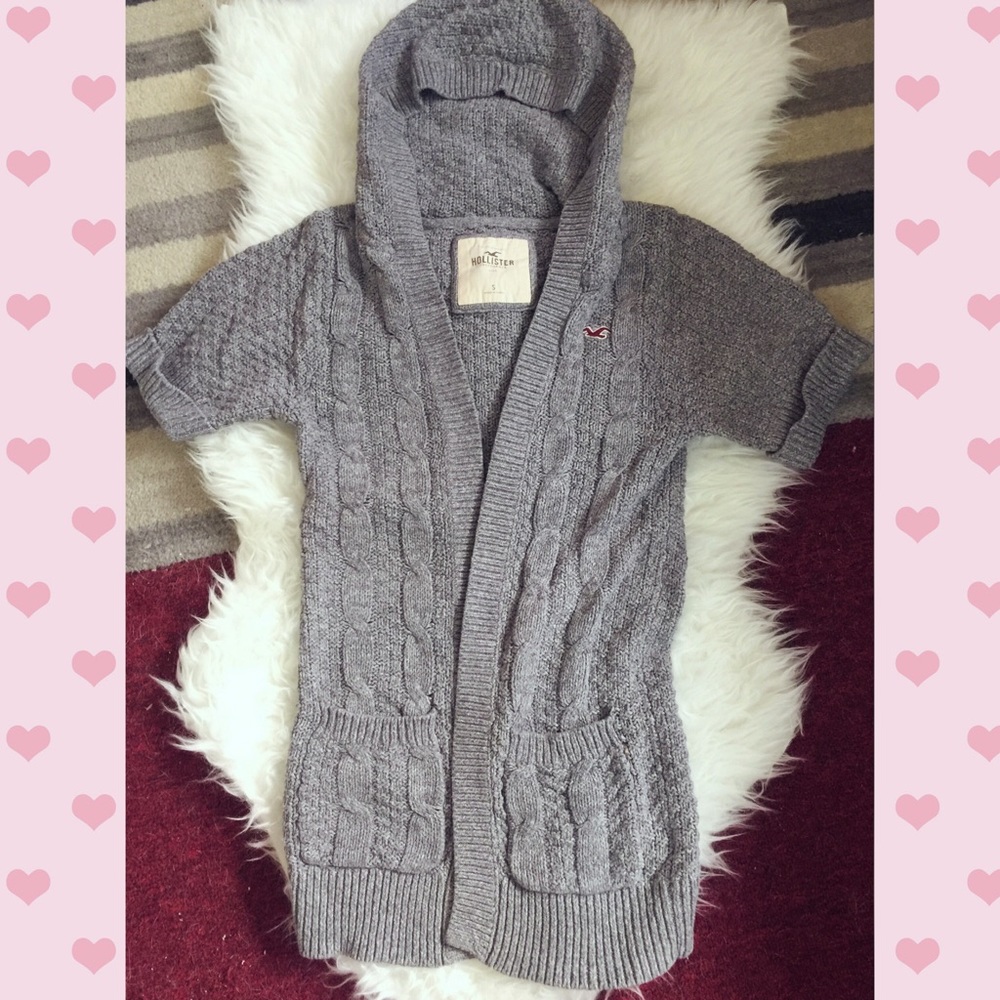 Hollister Grey Long Jacket