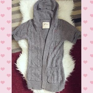 Hollister Grey Long Jacket