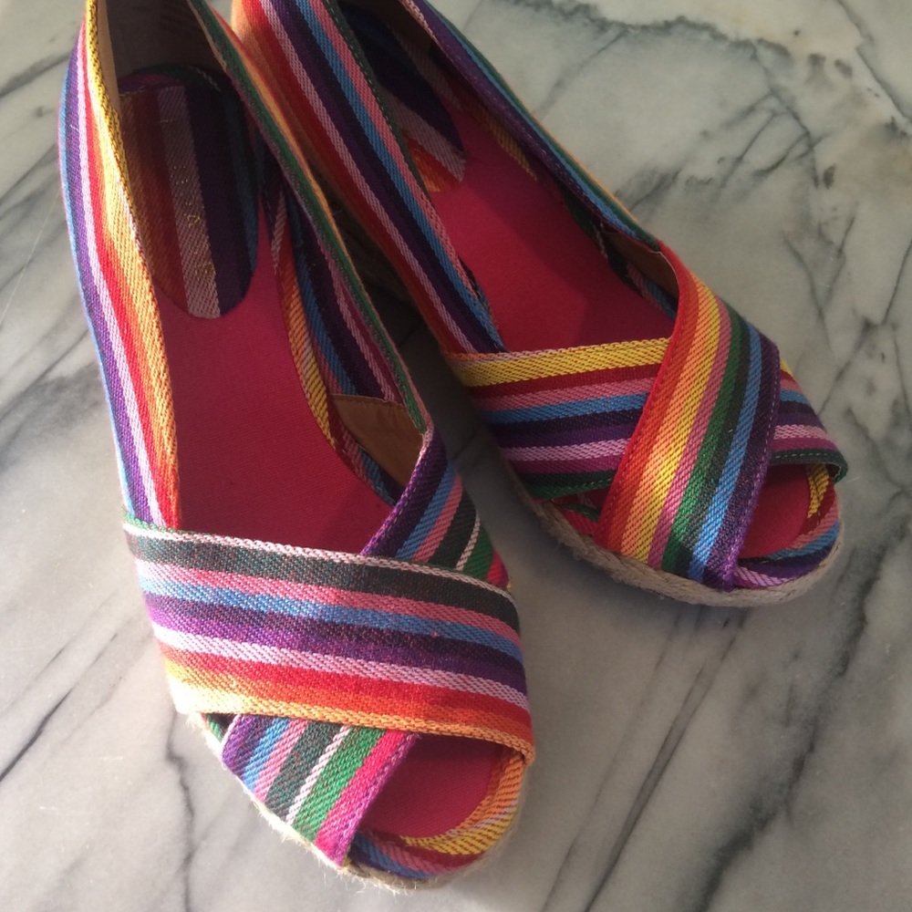 Rampage RAINBOW Wedge Sandals