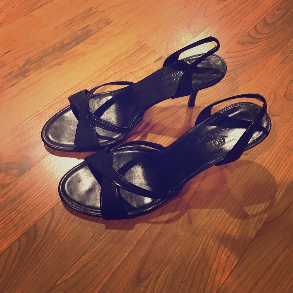 Cole Haan 2 inch open toed heels