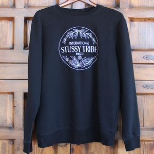 XL Stussy Black Crewneck Sweater