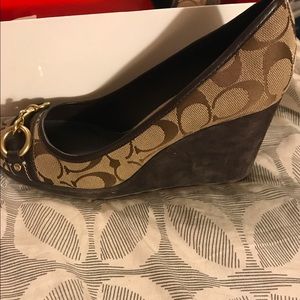 Coach wedge heel