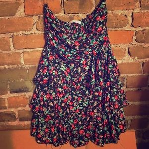 Strapless Flower Dress