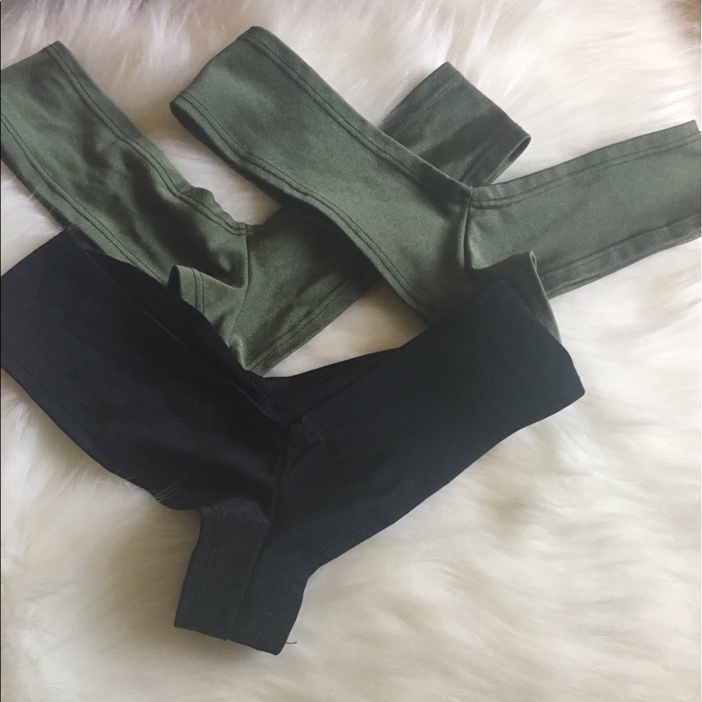 Cheeky thong bathing suit bottoms