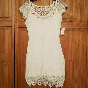 White lace dress
