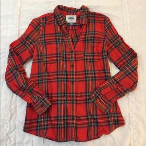 Old navy flannel button down, XS