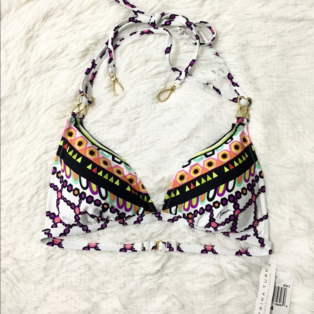 NWT Trina Turk bikini top sz 4