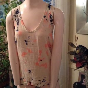 Raquel Allegra Tie Dye Tank Top with Racerback