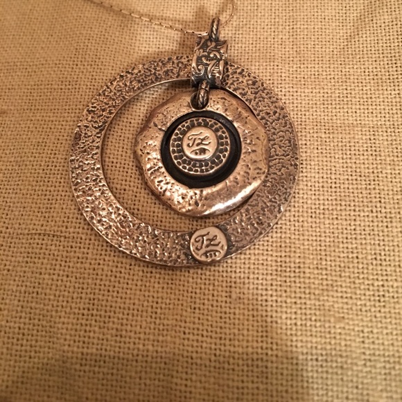 925 sterling silver Fire Opal necklace - Picture 4 of 4