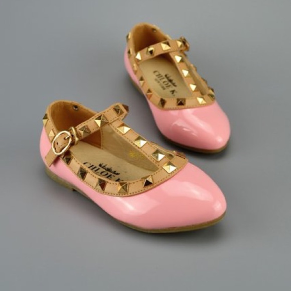 Pink stub flats