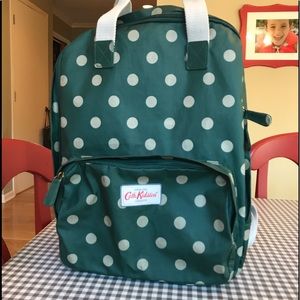 Cath Kidston Green Polka Dot Backpack