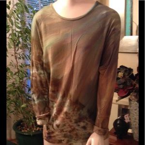 Hand Made Brightly Twisted Tie Dye Pullover Top