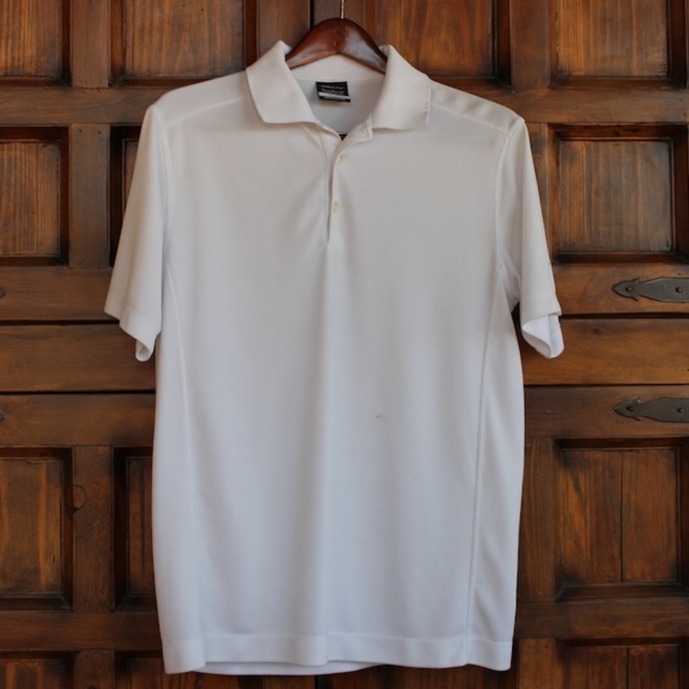 M Nike White Golf Polo Shirt