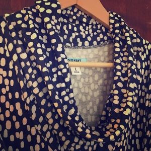 Old navy maternity dress. White dots on navy dress