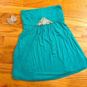 Express strapless top