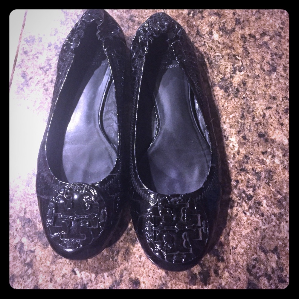 Tory burch crocodile flats