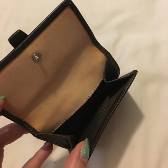 Authentic COACH small brown canvas logo wallet - Picture 5 of 7