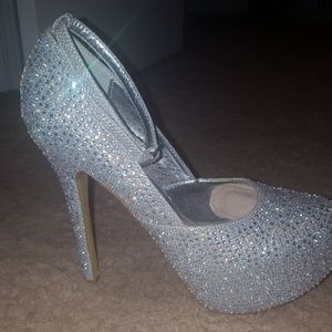 Cinderella rhinestone pumps