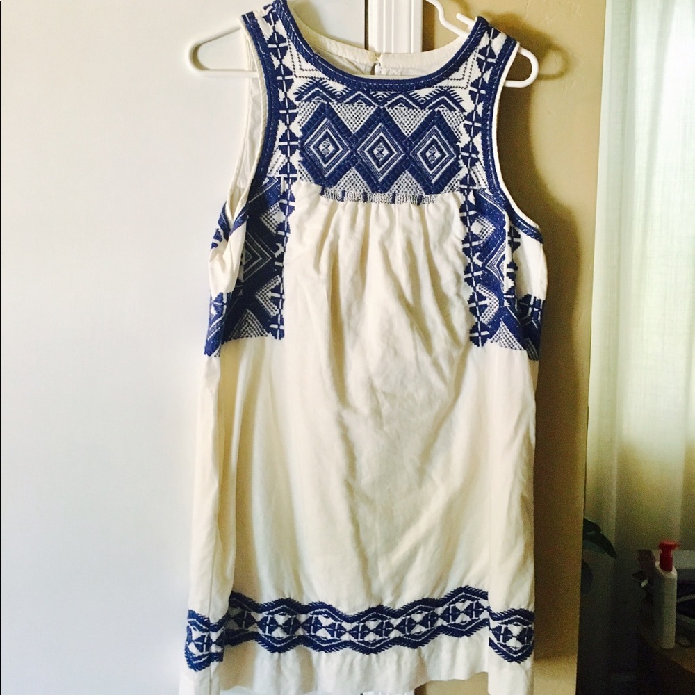 Madewell embroidered dress.