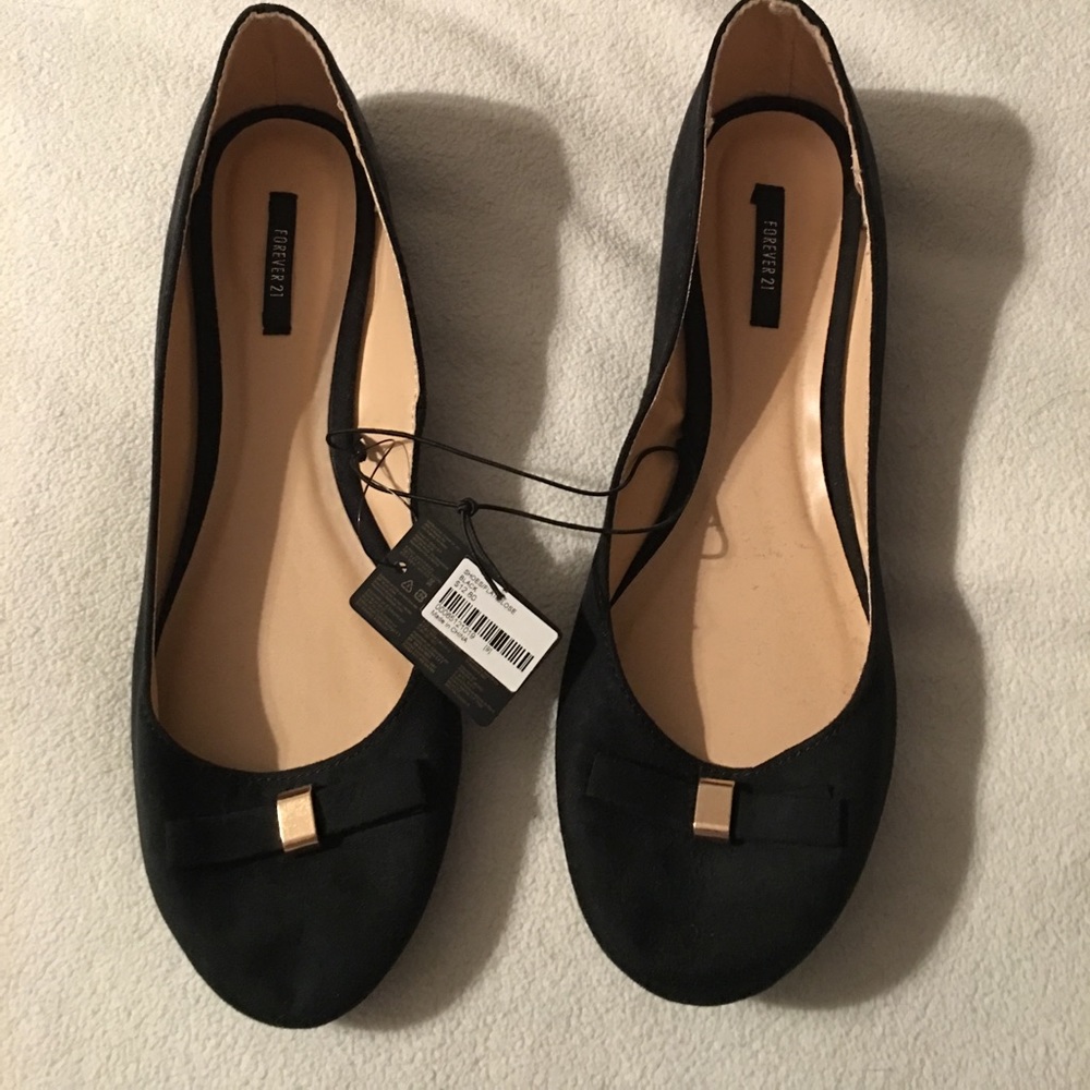 Forever 21 Black Flats - NWT