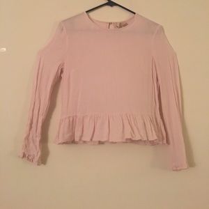 H&M Flowy Pink Blouse