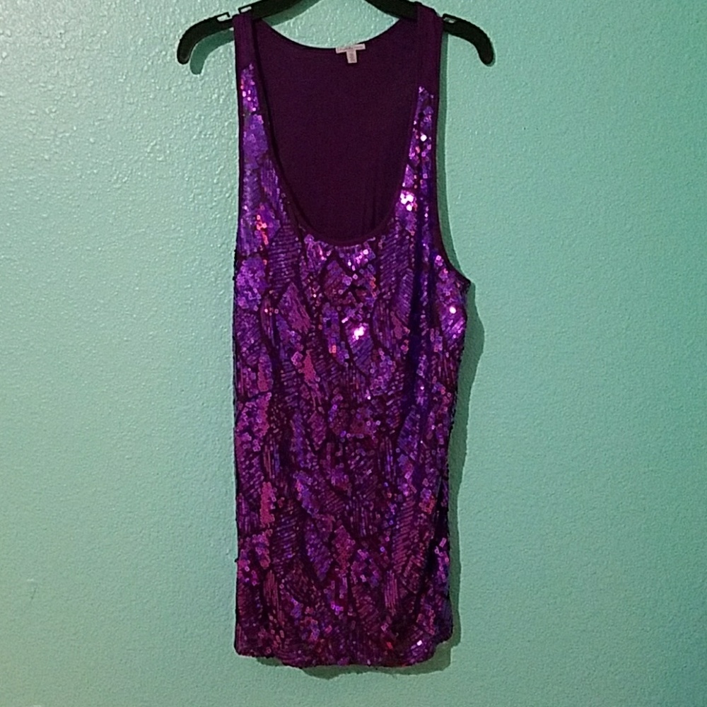 Charlotte Russe Sparkly Tank Top