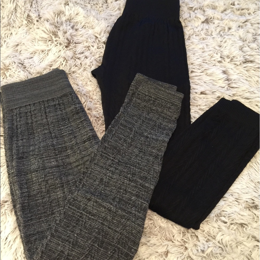 Bundle of 2 fleece lined leggings
