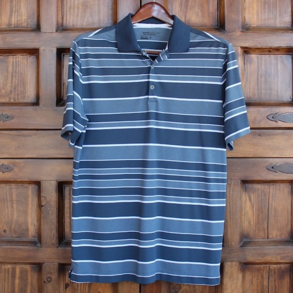 M Nike Blue/Teal Golf Polo Shirt