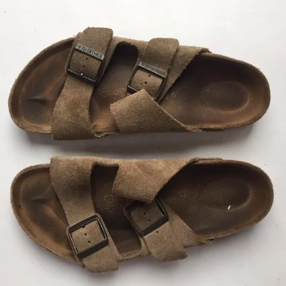 Gently worn tan birkenstocks size 9