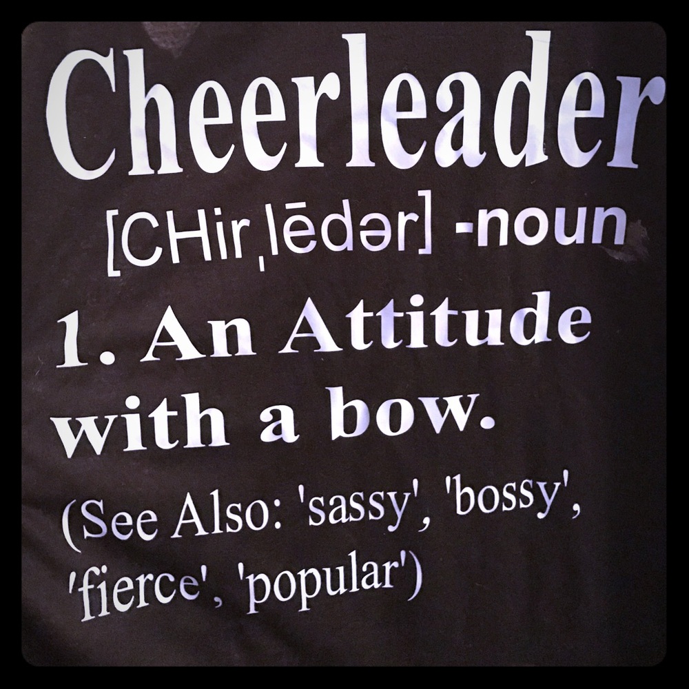 Custom made Cheerleader Definition Tank