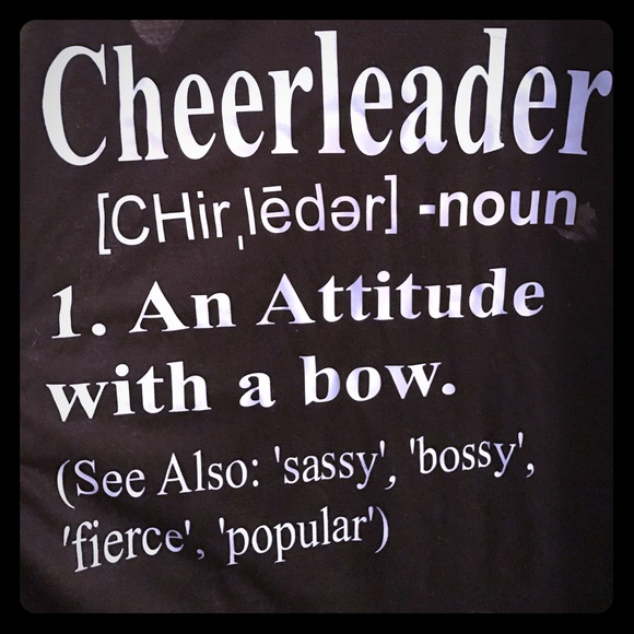 Tops Custom Made Cheerleader Definition Tank Poshmark